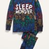 Unisex Snug-Fit Graphic Pajama Set for Toddler & Baby