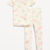 Unisex Snug-Fit Printed Pajama Set for Toddler & Baby