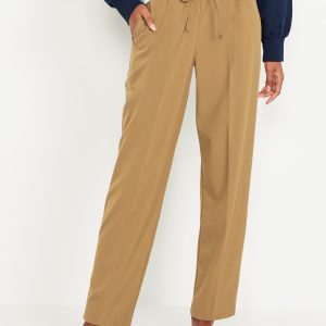 High-Waisted Billie Straight Ankle Trouser