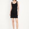 High-Waisted Linen-Blend Mini Skirt