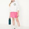 High-Waisted PowerChill Pleated Performance Skort for Girls