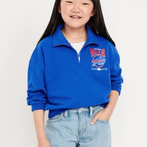 NFLâ„¢ Buffalo Billsâ„¢ Oversized Quarter-Zip Sweatshirt for Girls